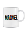 Puodelis Marvel logo herojai Puodelis Marvel logo herojai